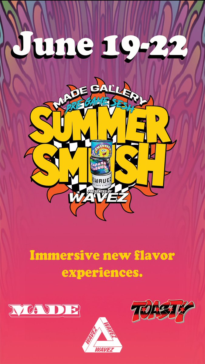MADEgallery's tweet image. Pull up for some @sourwavez  ALL WEEKEND!!!