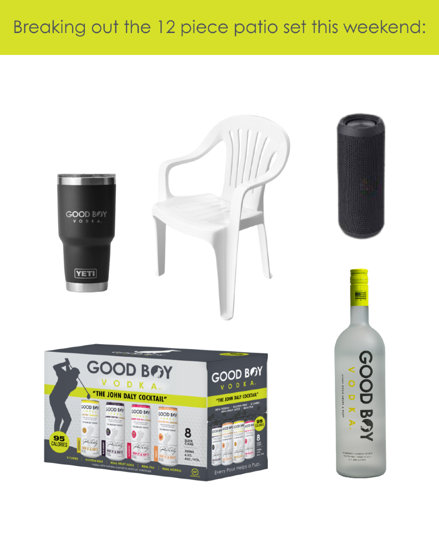 Weekend plans confirmed… don’t call, don’t text.

#GoodBoyVodka #EveryPourHelpsaPup