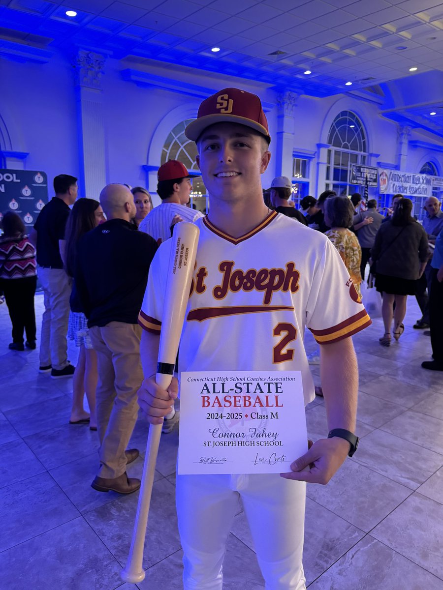 Connor Fahey (@connorfahey_2) on Twitter photo Senior year stats:
•65.2 IP
•5-2 Record
•4 saves (100% SV%)
•11 ER
•1.173 ERA
•48 SO / 24 BB
•.194 opponent BA
•State Champion 💍
•Class M All State
•All FCIAC East
Thank you SJ baseball❤️ <a href="/CadetSjBaseball/">St Joseph Baseball</a> Senior year stats:
•65.2 IP
•5-2 Record
•4 saves (100% SV%)
•11 ER
•1.173 ERA
•48 SO / 24 BB
•.194 opponent BA
•State Champion 💍
•Class M All State
•All FCIAC East
Thank you SJ baseball❤️ <a href="/CadetSjBaseball/">St Joseph Baseball</a>