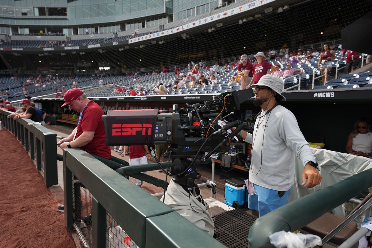 Brandon Costa (@svg_brandon) on Twitter photo The <a href="/NCAABaseball/">NCAA Baseball</a> #MCWS Finals begin Saturday and it's an eye-catching production on the ground in Omaha from <a href="/espn/">ESPN</a>.
It will also mark the 35th - and final - MCWS for director Scott Johnson.
(📸: <a href="/ESPNImages/">ESPN Images</a>) The <a href="/NCAABaseball/">NCAA Baseball</a> #MCWS Finals begin Saturday and it's an eye-catching production on the ground in Omaha from <a href="/espn/">ESPN</a>.
It will also mark the 35th - and final - MCWS for director Scott Johnson.
(📸: <a href="/ESPNImages/">ESPN Images</a>)