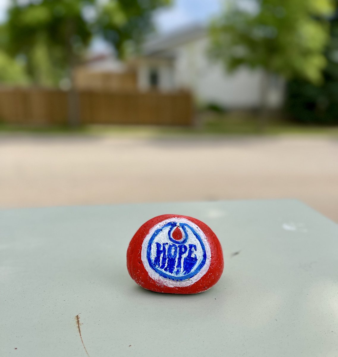 Out walking the dog and someone had left this along the way. 🧡💙