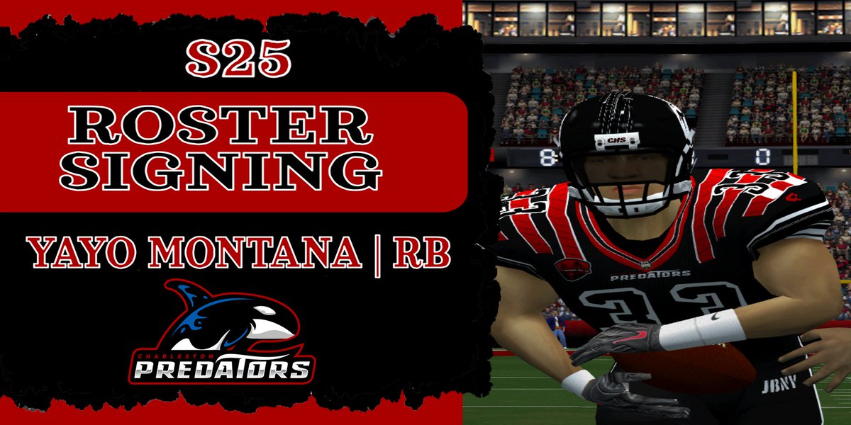 CHS_Predators's tweet image. Welcome to Charleston Yayo Montana! Yayo will be moving from WR to RB to help lead the CHS offense back to the playoffs!

#ApexPredator