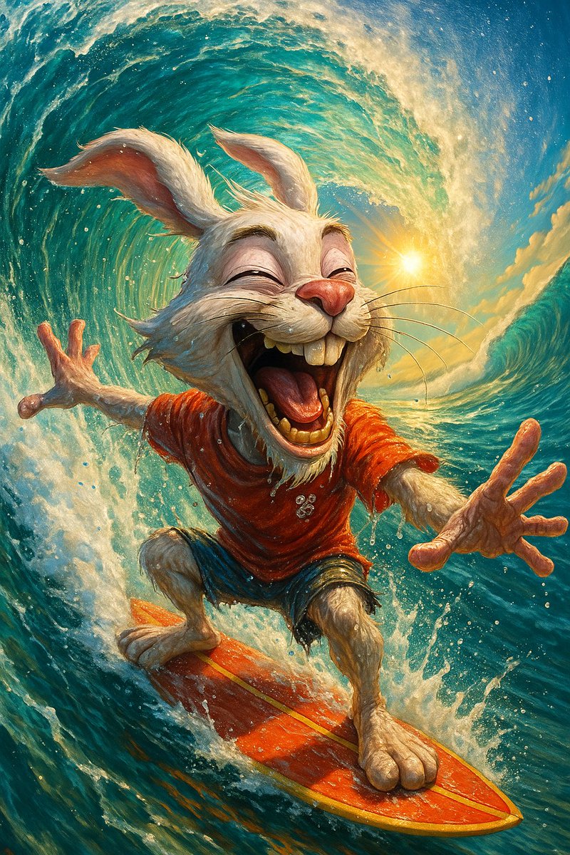 ᴵᴹ Tony❔️🐶👽 (@_thesubie_) on Twitter photo Hop on that wave ! 🌊🐰🤙 Hop on that wave ! 🌊🐰🤙