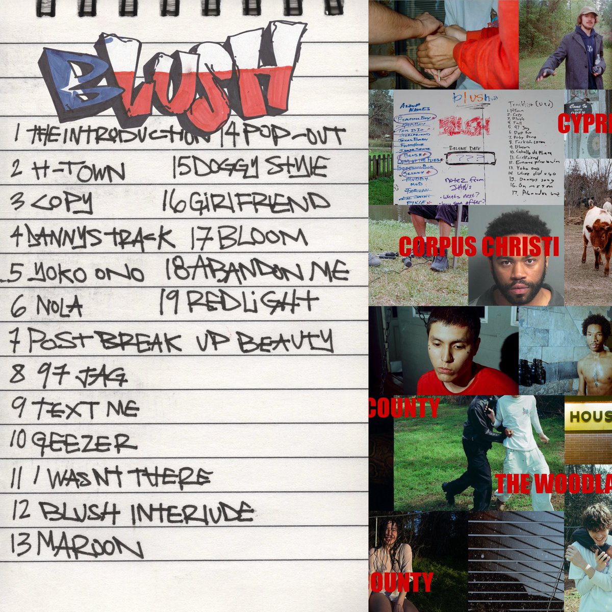 BLUSH
KEVIN ABSTRACT
JUNE 27 
TEXAS POP
via Juno / x8