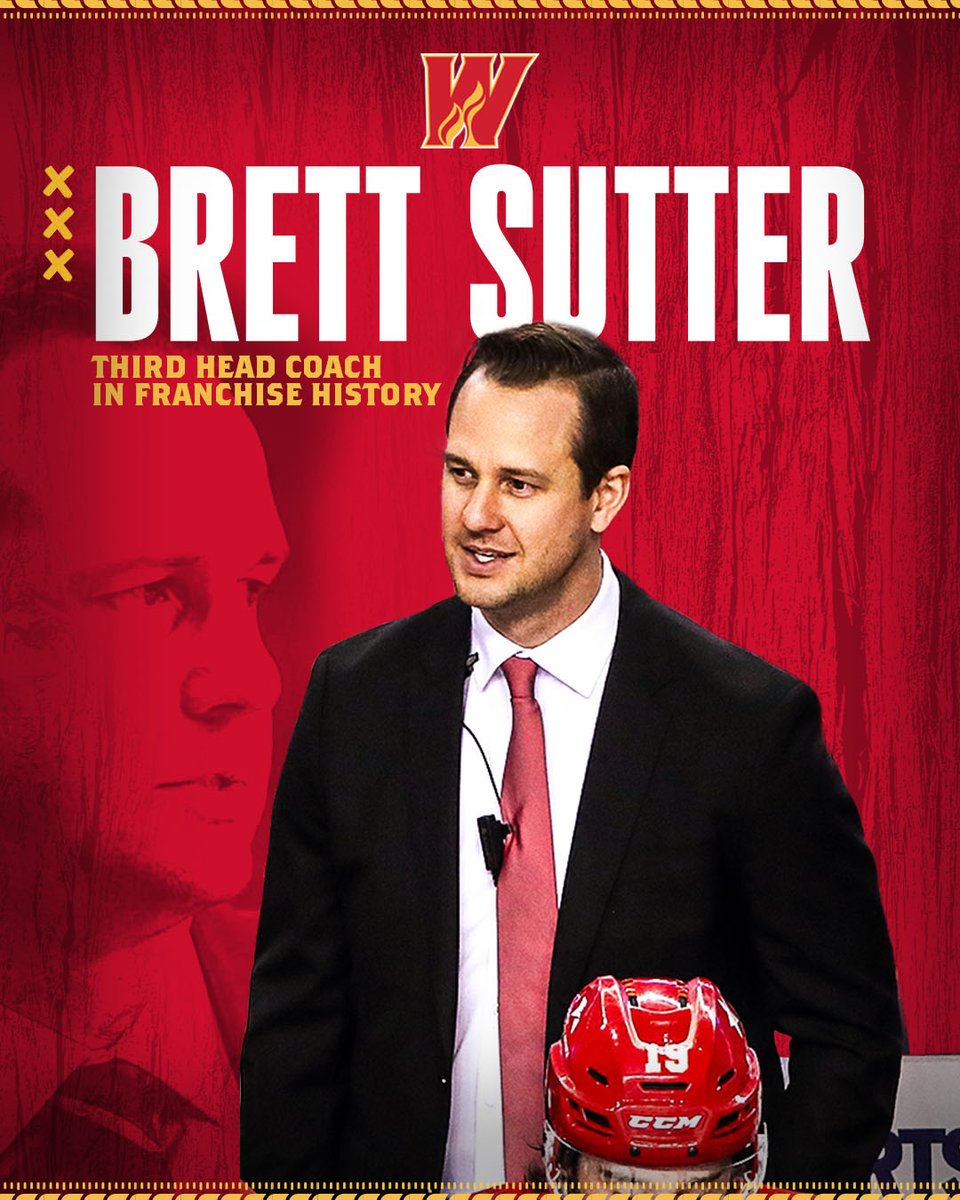Calgary Flames (@nhlflames) on Twitter photo Brett Sutter has been named head coach of the <a href="/AHLWranglers/">Calgary Wranglers</a>!
📄: cflam.es/463PznE Brett Sutter has been named head coach of the <a href="/AHLWranglers/">Calgary Wranglers</a>!
📄: cflam.es/463PznE