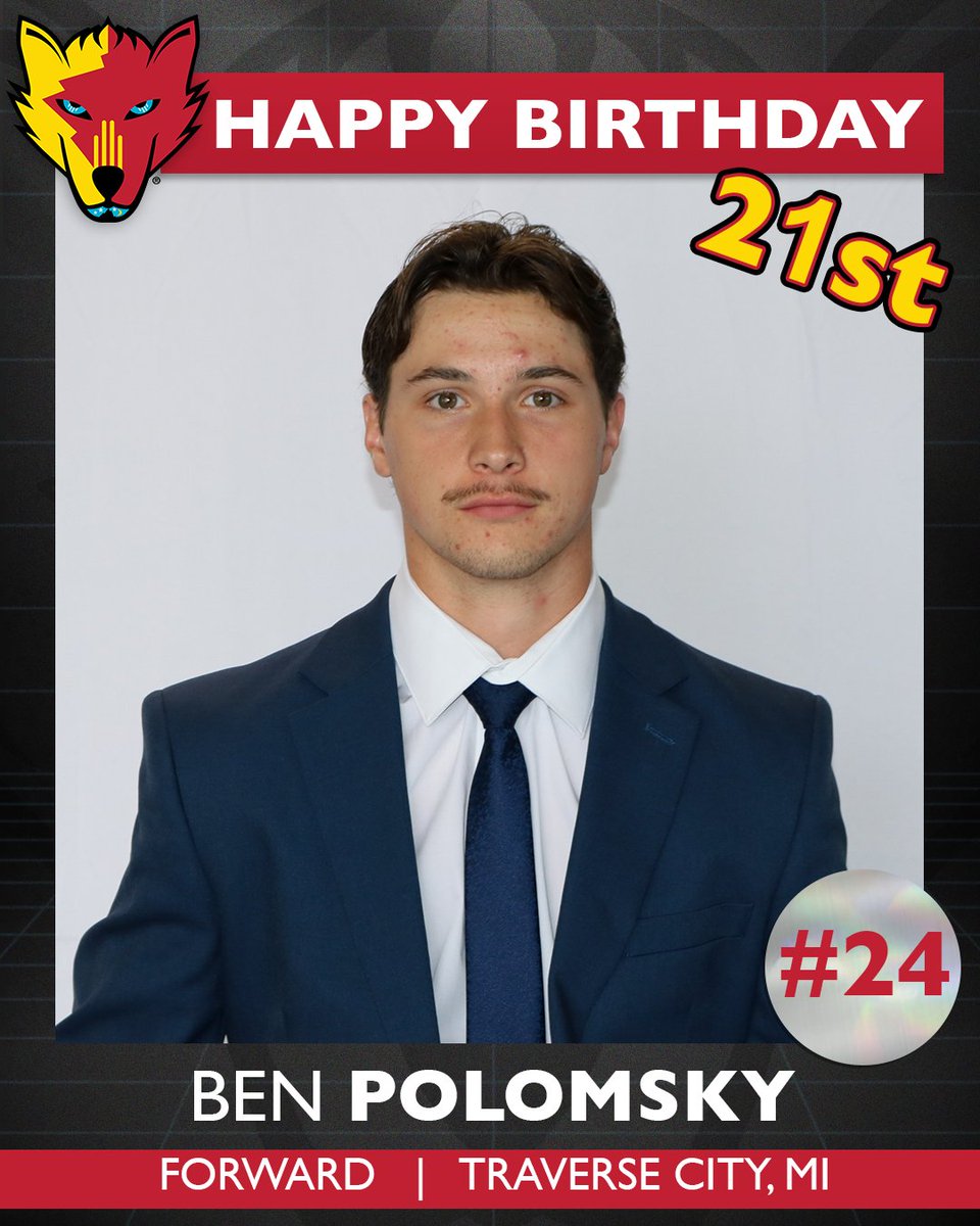 NMIceWolves's tweet image. 🎉 Let's wish a happy 21st birthday to Ben Polomsky 🎉