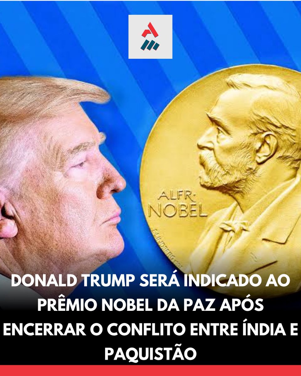 DONALD TRUMP SERÁ INDICADO AO PRÊMIO NOBEL DA PAZ APÓS ENCERRAR O CONFLITO ENTRE ÍNDIA E PAQUISTÃO

Após o encontro de Donald Trump com o chefe do Exército do Paquistão nesta semana, Islamabad indicou formalmente Trump para o Prêmio Nobel da Paz, segundo o correspondente Idrees
