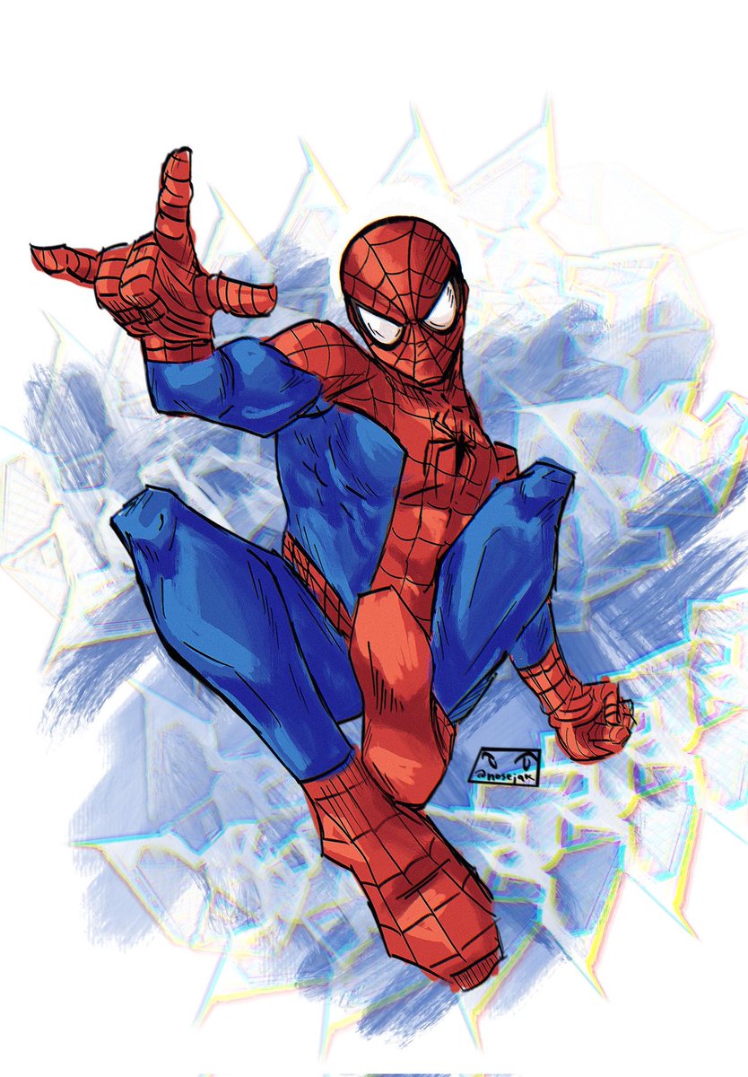 Spideyy, had to draw the goat 🕸️ #spiderman #marvel #spidermanfanart #peterparker