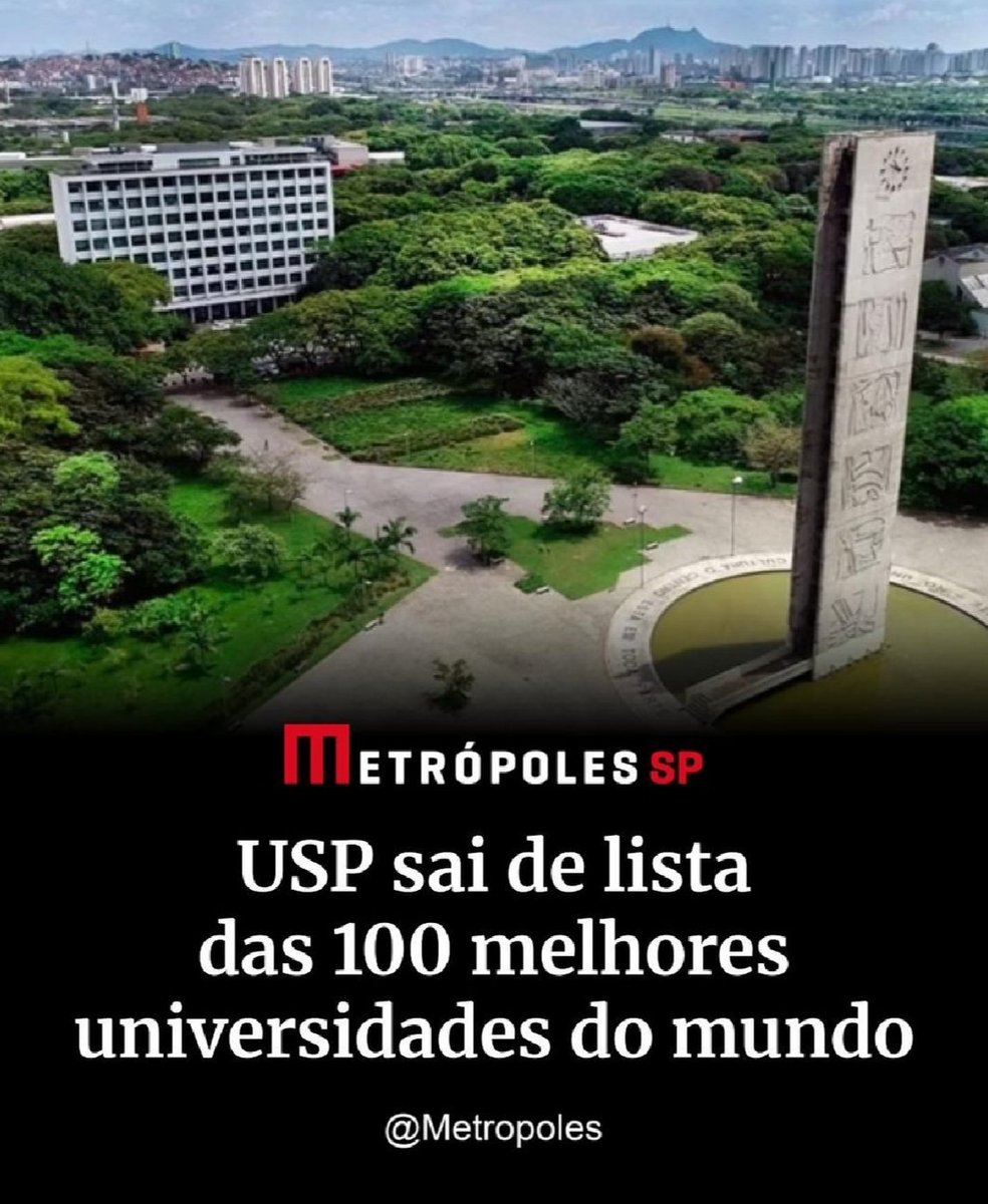USP PERDE O LUGAR ENTRE AS 100 MELHORES UNIVERSIDADES DO MUNDO.
A quem a gente dá um viva? A Paulo Freire ou ao PT?