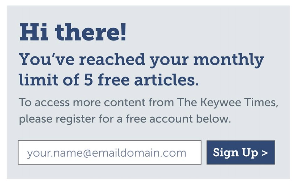 one_more_EIS's tweet photo. Few lies have eroded my sense of trust quite like these two messages.  No I have not reached the monthly limit of a website I have never visited and you have no intention of letting me stay signed in. https://t.co/OCh7R2EtjZ