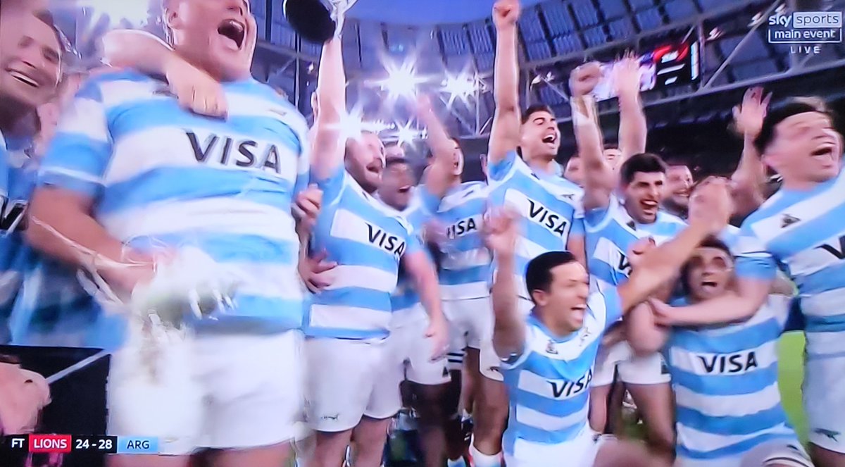 Absolutely brilliant result. #ARGvLIONS. Go #lospumas. Betting sites were backing #theLions for the win at the #AvivaStadium at 1/7,  while Argentina were 9/2 (some offering 7-1) to leave Dublin victorious.

Sky Sports must be distressed given how one-sided its commentary was.