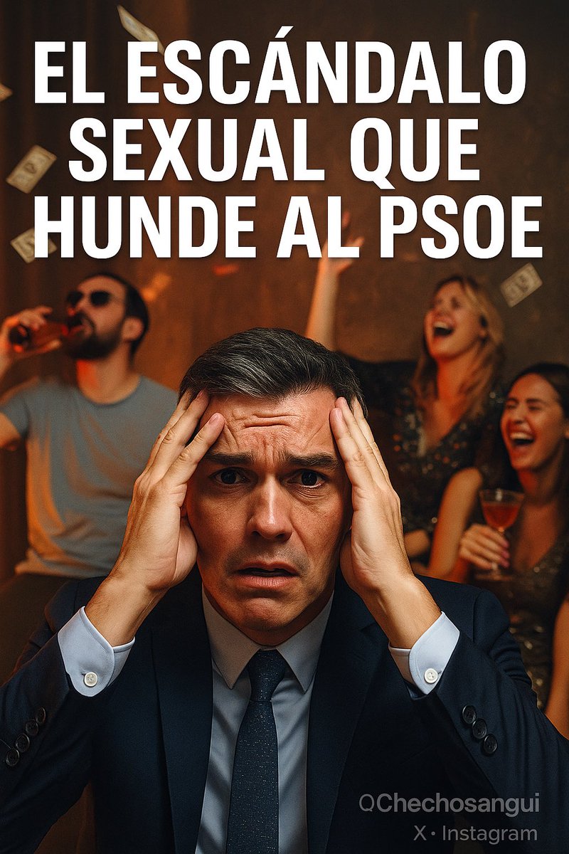 🚨ESCÁNDALO NACIONAL EN ESPAÑA
Fiestas sexuales, prostitutas brasileñas, alcohol, dinero volando… y todo pagado con fondos públicos. ¿La trama? Altos cargos del PSOE. ¿El resultado? Una vergüenza internacional.

🧑‍⚖️ La UCO de la Guardia Civil lo confirmó: chats, audios, pagos