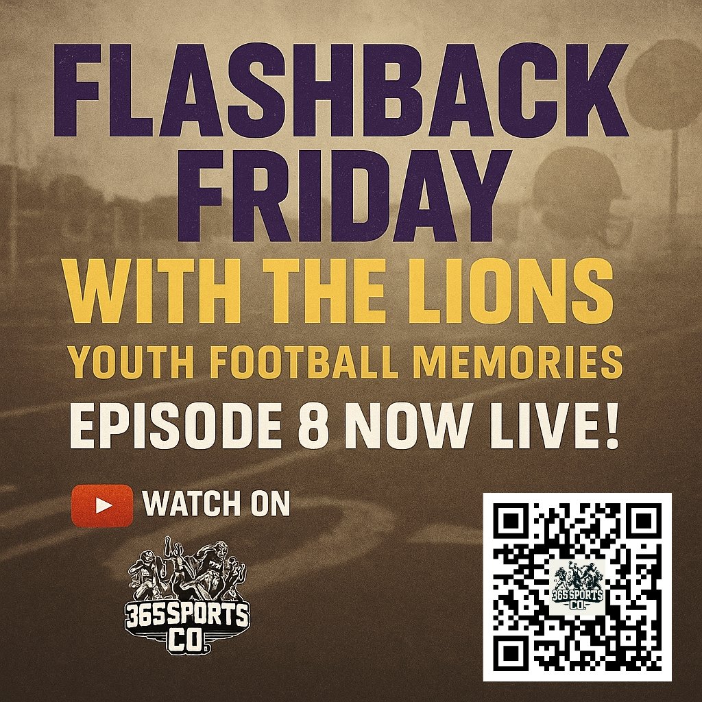 🦁 Flashback Friday with the Lions!
Relive the heart, hustle, and highlights from our youth football days.
📺 Watch Episode 8 now:
👉 youtu.be/dggLCViJ__g?si…

These moments built the foundation for everything we do at 365 Sports Co. 💯

#FlashbackFriday #LionsFootball