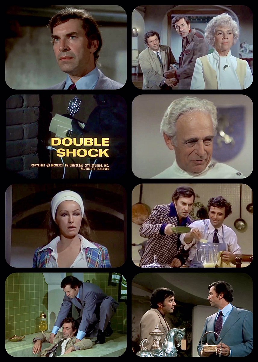 #MartinLandau #BOTD, seen here as both Dexter &amp; Norman Paris, 2 twins who murder their wealthy uncle for his estate inheritance in the Columbo episode “DOUBLE SHOCK” (1973) dir. Robert Butler, with co-stars Peter Falk, Julie Newmar, Jeanette Nolan, Tim O’Connor, Paul Stewart