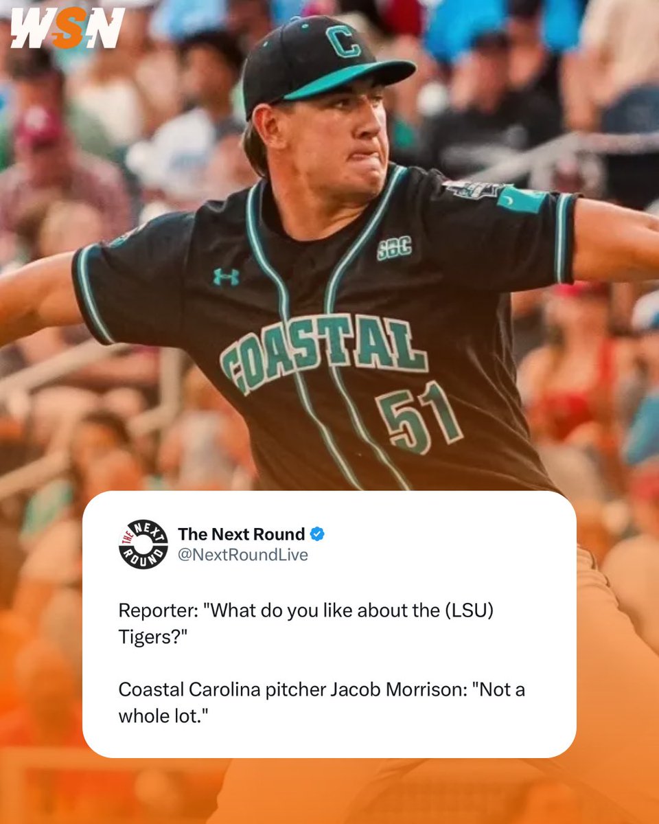 Coastal Carolina isn’t a fan of the LSU baseball program 🤣