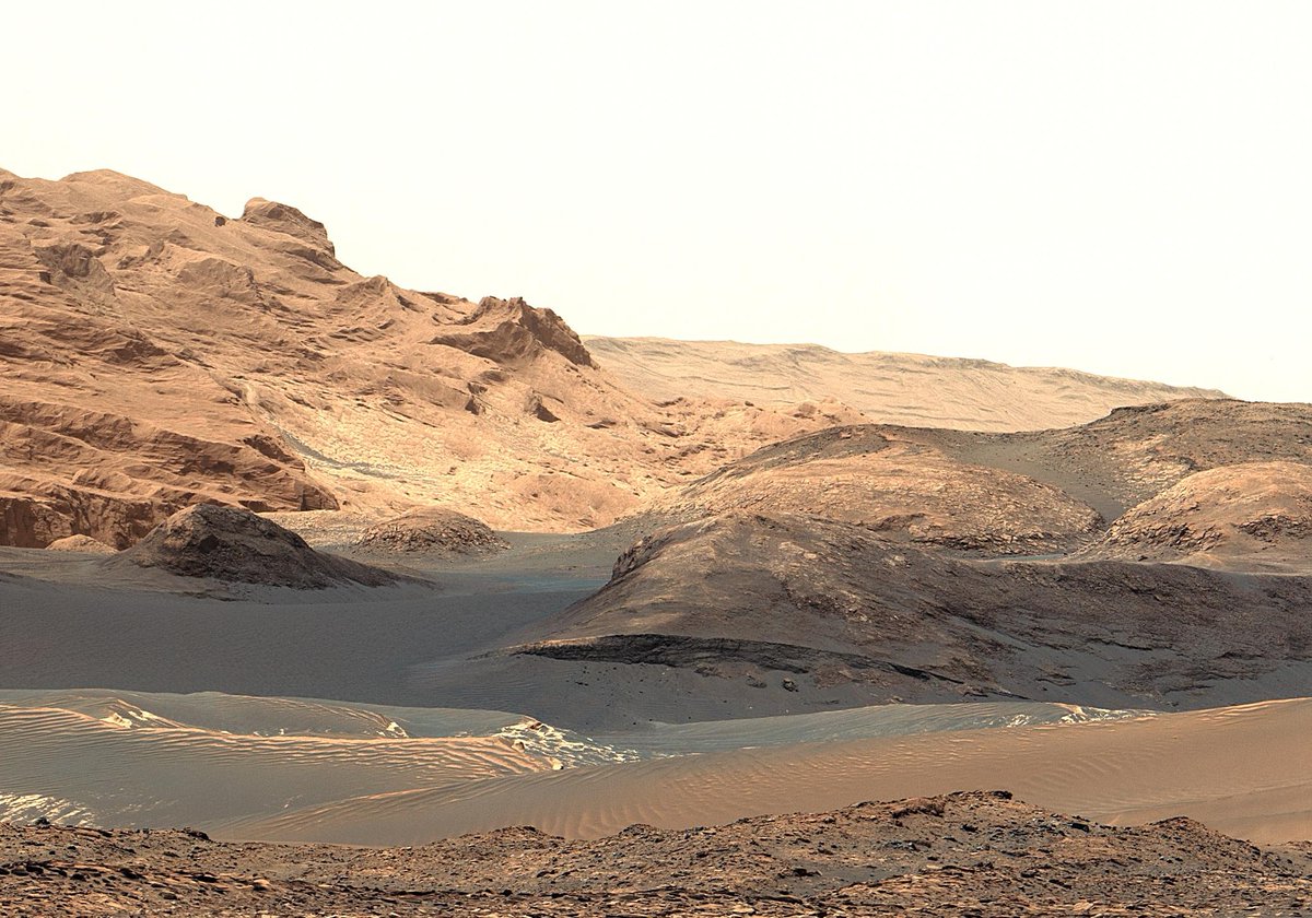 NASAMars's tweet image. May your trails be crooked, winding, lonesome, dangerous, leading to the most amazing view.
— Edward Abbey
The Curiosity rover has traveled a long way, with much more to explore. See its current position: go.nasa.gov/3ZEHYbj and latest news: science.nasa.gov/mission/msl-cu…