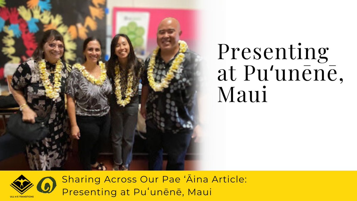 Project Ulu Aʻe Transitions releases, Sharing Across Our Pae ‘Āina: Growing Pono Schools!! Interested in learning about Ulu Aʻe Transitions &amp; Growing Pono Schools visit go.hawaii.edu/rxF

#Newsletter #UluAeTransitions #AlohaTreeLesson #CultureBased #PonoPassItOnReflection