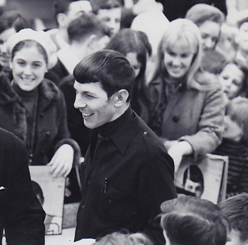 adam_nimoy's tweet image. An instore event for Dad's second LP, "Two Sides of Leonard Nimoy." Side one, Spock. Side two, Lenny. Some great work on this album. One of my favorites.