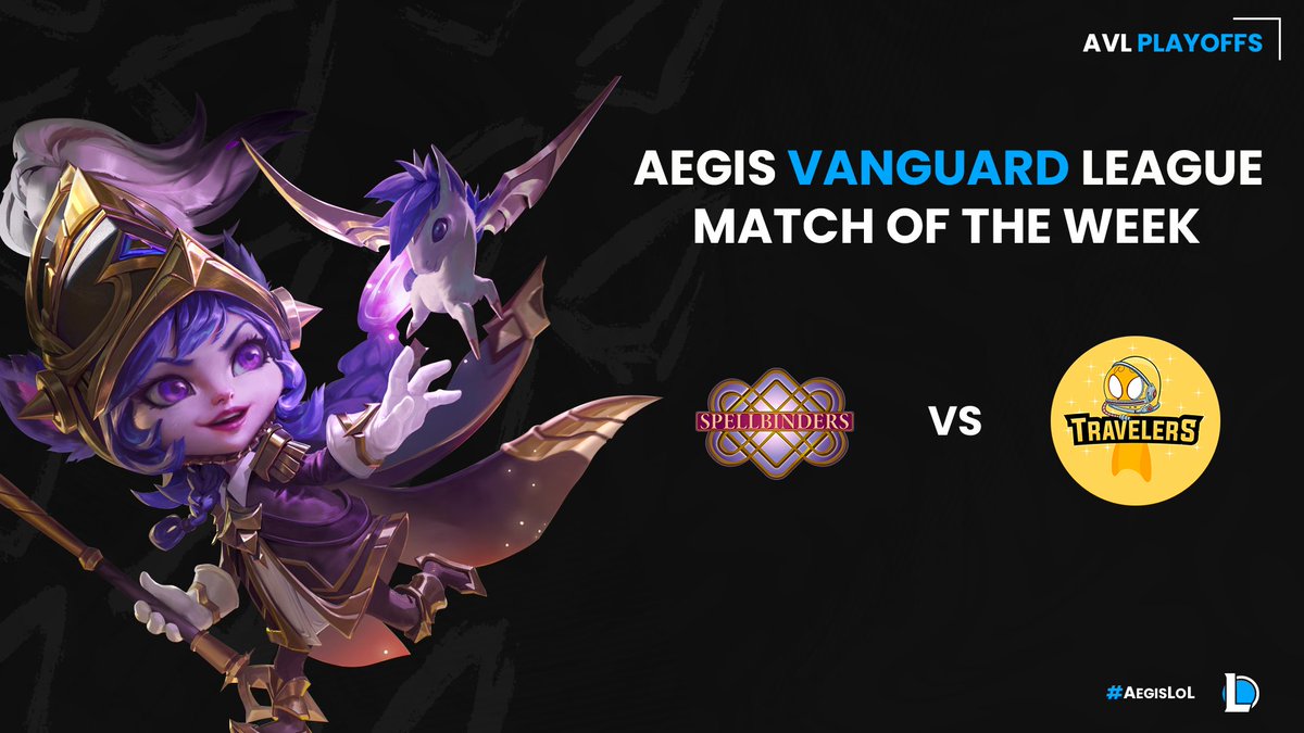 Aegis Esports (@aegisesportsgg) on Twitter photo We got AVL Semi-Finals tonight at 7PM ET! Please tune in tonight to see which of these two teams will punch their ticket to the grand-finals!
βοΈ: <a href="/spellbinderslol/">SpellBinders Esports</a> vs. Travelers
ποΈ: <a href="/Moosecasts/">Mooseπ³οΈβπ</a> and Jack
πΉ: @IcefireideCasts
β¬οΈ LINK BELOW β¬οΈ We got AVL Semi-Finals tonight at 7PM ET! Please tune in tonight to see which of these two teams will punch their ticket to the grand-finals!
βοΈ: <a href="/spellbinderslol/">SpellBinders Esports</a> vs. Travelers
ποΈ: <a href="/Moosecasts/">Mooseπ³οΈβπ</a> and Jack
πΉ: @IcefireideCasts
β¬οΈ LINK BELOW β¬οΈ