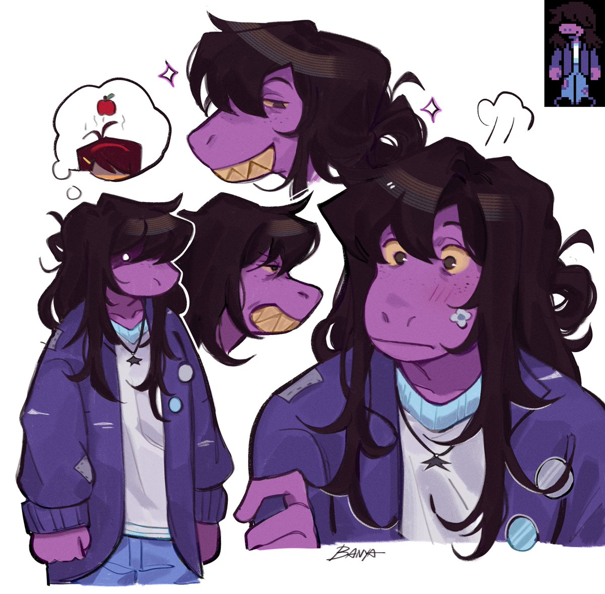 Debuting my susie deltarune from #DELTARUNE