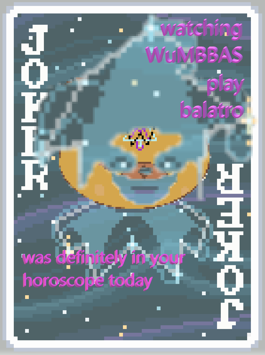 WatchMeBeBadAt's tweet photo. Live now with more Challenges and a quick Gold Stake Run! Come hang out with me over at https://t.co/uy22MZ30HJ! #Balatro #BalatroChallenges #WuMBBAS https://t.co/tnGSQpvRO7