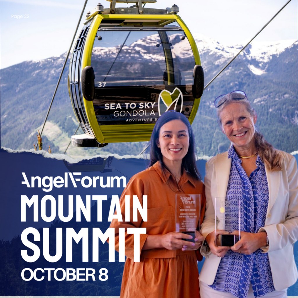 Early Bird Tickets Now Live! Our Mountain Summit is back for fall, bringing founders and investors together for an amazing day on the mountain at the <a href="/seatoskygondola/">Sea to Sky Gondola</a> in #Squamish! Reserve your seat at our Summit here: angelforum.ca/event-links#!e…