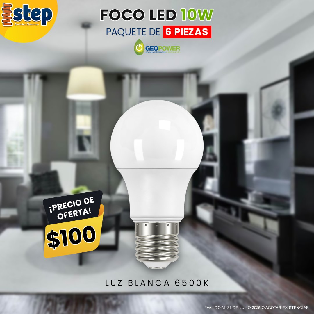 StepBelisario's tweet image. ¡Ilumina más, gasta menos!
Llévate 6 focos LED 10w  por solo $100 pesos 😍

#FocosLED #Decoracion #SalasModernas #AhorroDeEnergia #FelizLunes