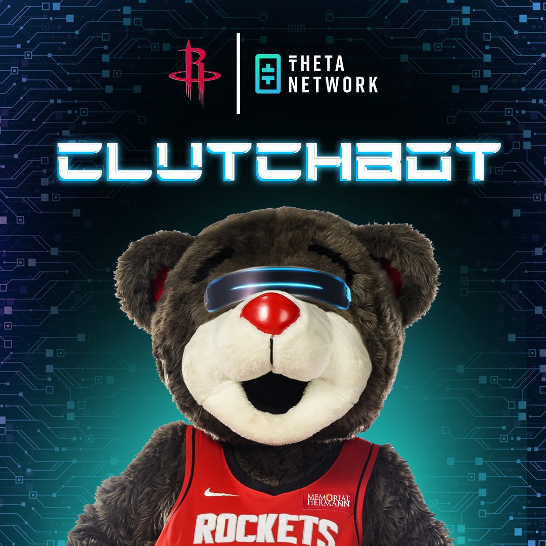 Houston Rockets (@houstonrockets) on Twitter photo We’re excited to announce the official launch of ClutchBot, an AI powered mascot fans can engage with 24/7 powered by <a href="/Theta_Network/">Theta Network</a>. Built to enhance the digital fan experience and provide real-time information, ClutchBot is integrated into Rockets.com to foster a We’re excited to announce the official launch of ClutchBot, an AI powered mascot fans can engage with 24/7 powered by <a href="/Theta_Network/">Theta Network</a>. Built to enhance the digital fan experience and provide real-time information, ClutchBot is integrated into Rockets.com to foster a