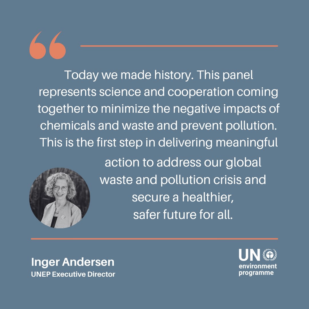UN Environment Programme (@unep) on Twitter photo “During complex times, environmental multilateralism has yet again delivered for people and for our planet,” says UNEP Executive Director <a href="/andersen_inger/">Inger Andersen</a> as countries agree to establish a new global science-policy panel on chemicals, waste and pollution. bit.ly/45z01DE “During complex times, environmental multilateralism has yet again delivered for people and for our planet,” says UNEP Executive Director <a href="/andersen_inger/">Inger Andersen</a> as countries agree to establish a new global science-policy panel on chemicals, waste and pollution. bit.ly/45z01DE