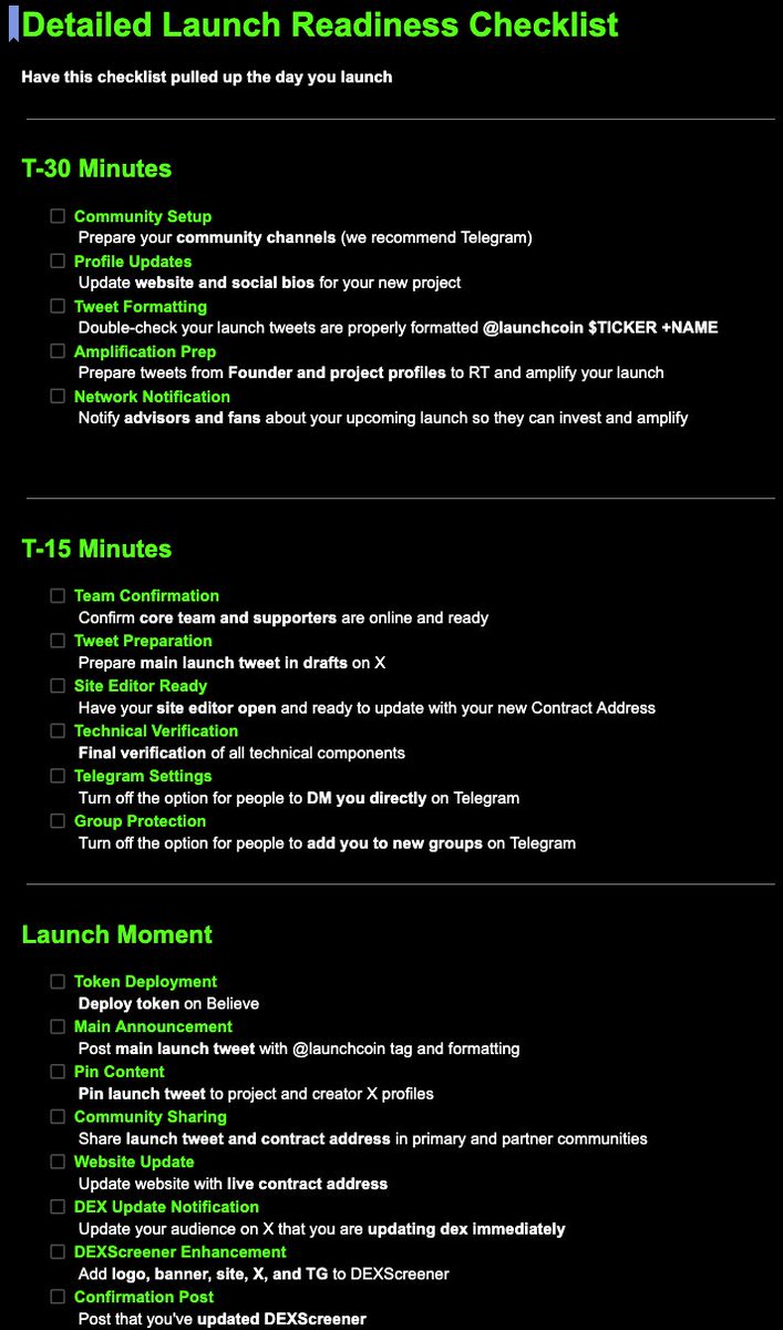 This is exactly what we've been building toward.

Supporting <a href="/believeapp/">Believe</a> and incoming founders with proven launch strategies:

•90-day roadmaps with guides and checklists
•AMA hosting with network amplification
•Direct access to the largest Believe investor community