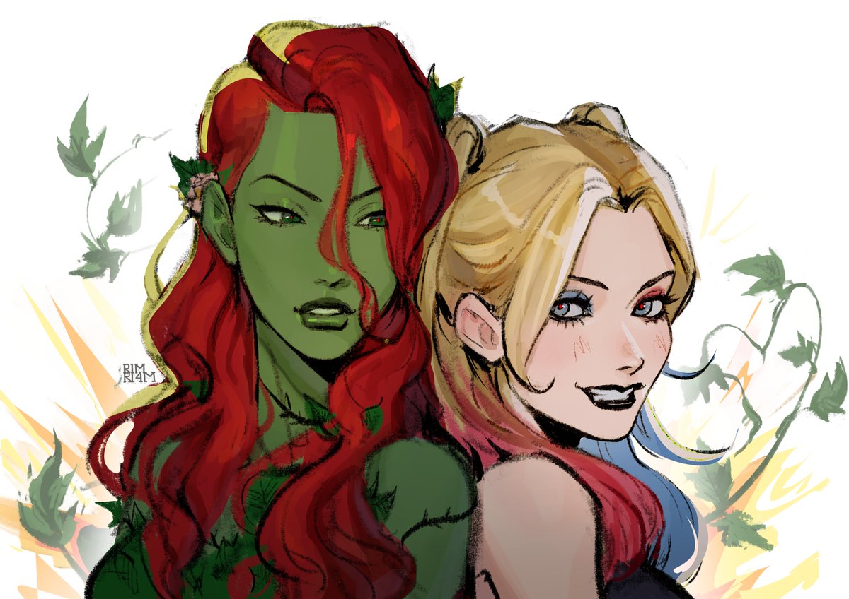 i felt nostalgic #harlivy #art #HarleyQuinn #PoisonIvy