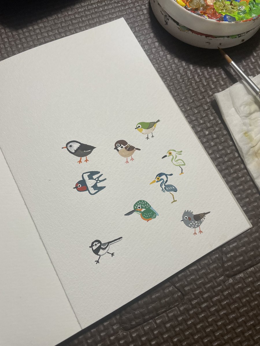 夜に気分転換にかきかきした子たち