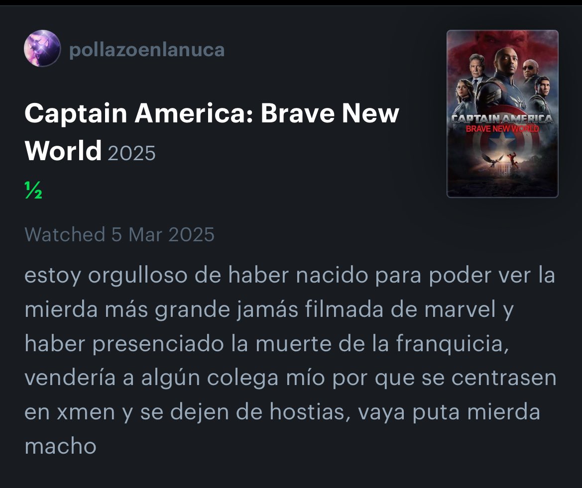 buenas noches sigo pensando en este filme