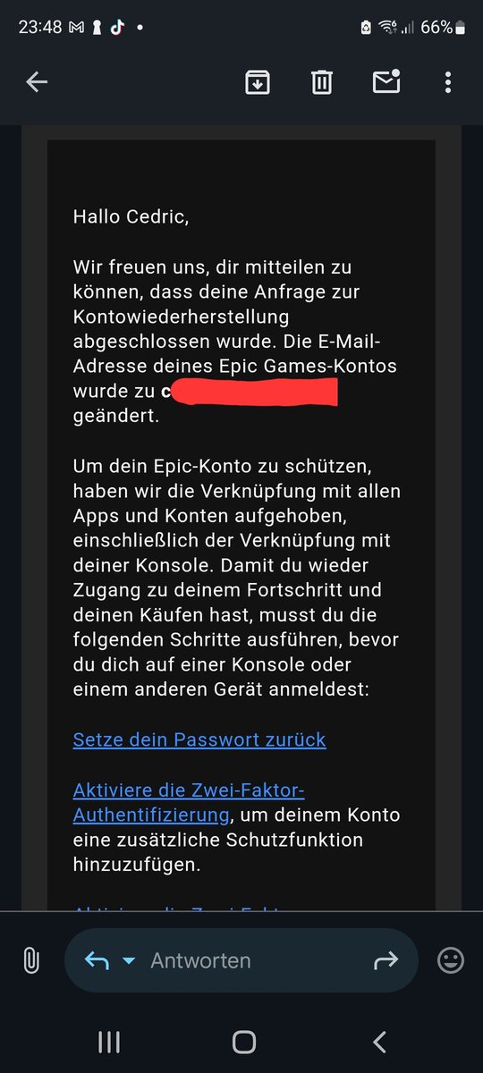 FÜRRRR FORTNITEEEEE
HAB ACCOUNT ZURÜCK
DANKE FÜR TIME WASTE 
BTW HACKER HAT ALLE AUS FRIENDLIST GELÖSCHT 
ALSO WER WIEDER REIN MÖCHTE ADDET MICH: PTH 999CEDI