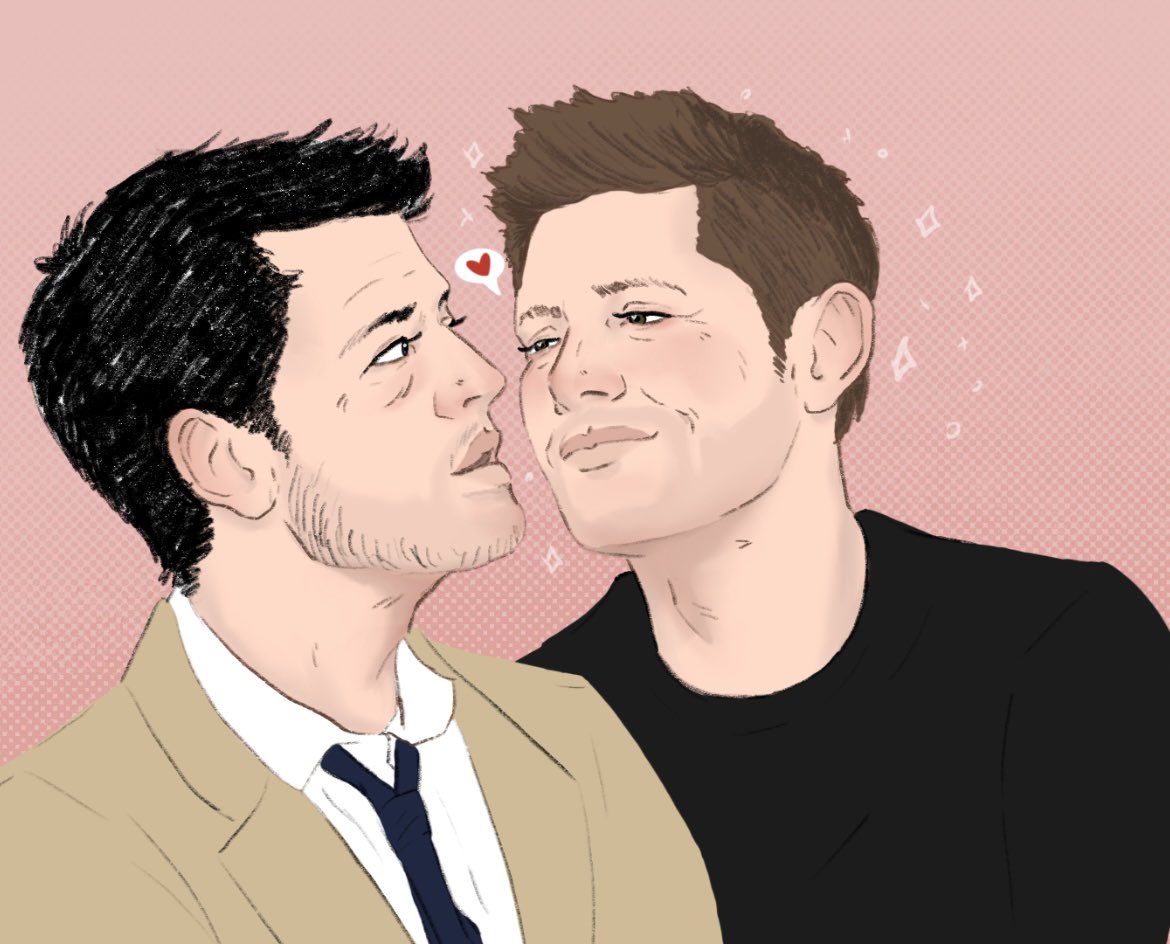 HalflingJakab's tweet image. ✨#destiel #deancas #casdean #mishacollins #castiel #JensenAckles #deanwinchester #spn #Supernatural #sketch #spnart #fanart #art #PrideMonth #digitalart #Procreate