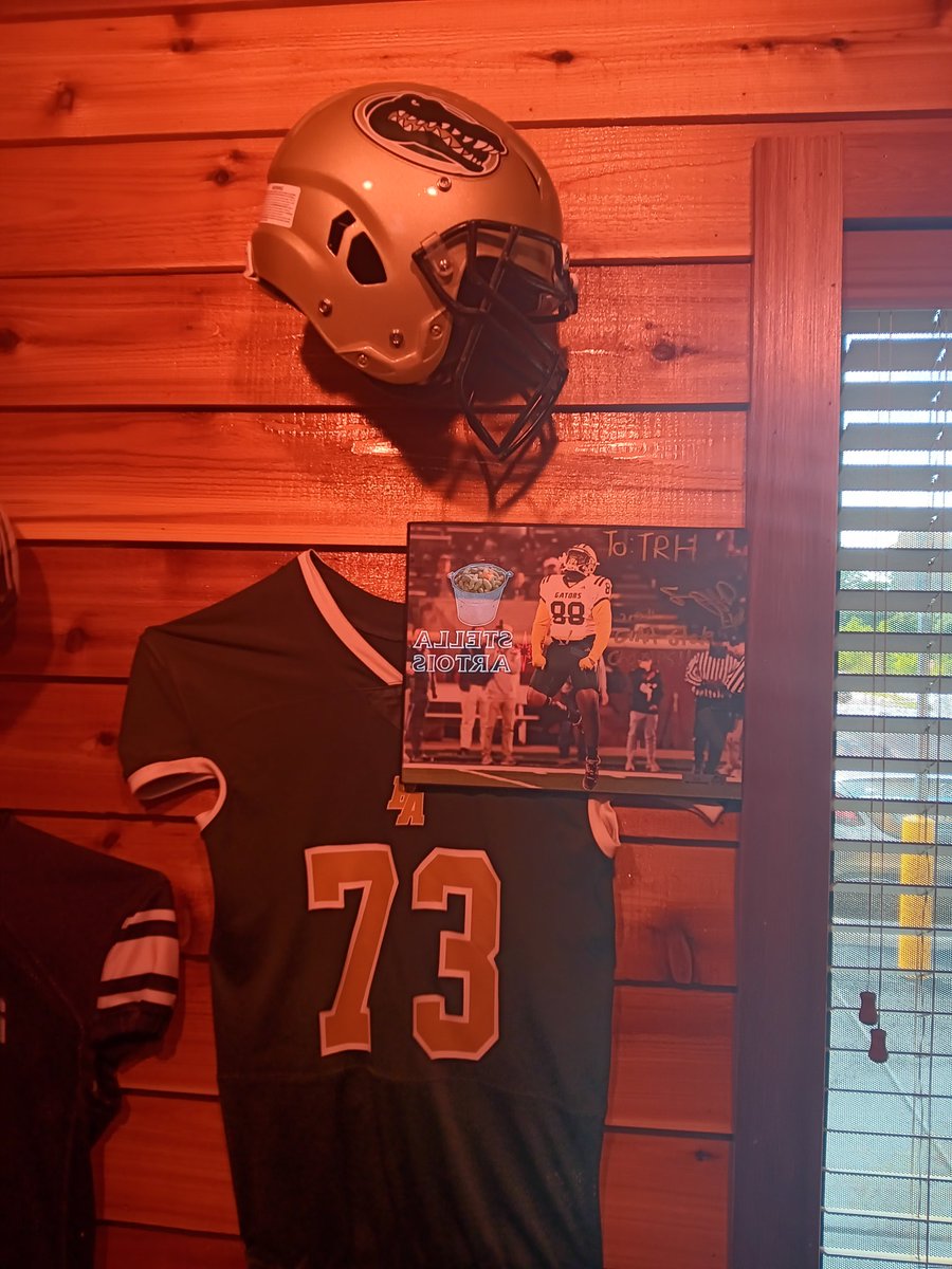 When you go to your local Texas Roadhouse and you see your team helmet and signed photo hanging up.

Braylon Cone 
2027 DL Prospect 
6ft 2inchs / 292 Ibs
Bulloch Academy 
Statesboro GA

2024 GIAA AAAA STATE CHAMPS 

2024 State Championship season film below.
