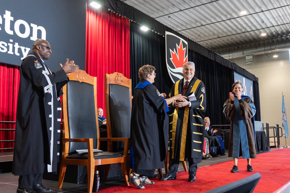 Today, I had the great honour of being officially installed as Chancellor of @Carleton University — a place I’ve long admired for its smart, caring and inclusive community. I look forward to continuing to serve Carleton’s exceptional students, faculty and staff in this new