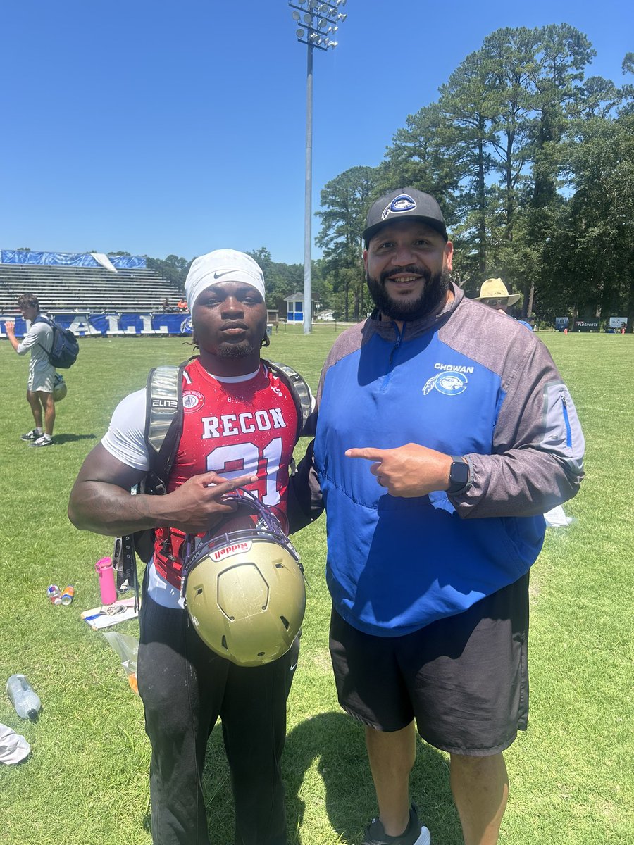 Xavier (@xavierhwrd_3) on Twitter photo Great day at Chowan beautiful day glad to get in touch with <a href="/CoachWolfley/">Maverick Wolfley</a> & <a href="/CoachPaulJohnsn/">Paul Johnson</a> more to come⦠#1of1 #chosen1
___________________________________
<a href="/Coach_McGuire5/">α΄α΄α΄α΄Κ α΄α΄Ι’α΄ΙͺΚα΄</a> <a href="/CAPSfootball/">Broughton Football</a> Great day at Chowan beautiful day glad to get in touch with <a href="/CoachWolfley/">Maverick Wolfley</a> & <a href="/CoachPaulJohnsn/">Paul Johnson</a> more to comeβ¦ #1of1 #chosen1
___________________________________
<a href="/Coach_McGuire5/">α΄α΄α΄α΄Κ α΄α΄Ι’α΄ΙͺΚα΄</a> <a href="/CAPSfootball/">Broughton Football</a>