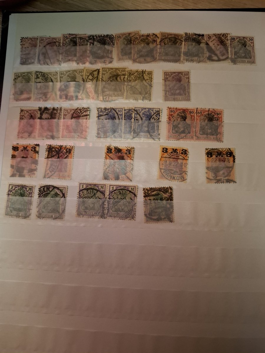 Das reicht dann erstmal an Germania Marken, ich glaube mit Hindenburg kriege ich auch 2-3 Seiten bestückt.