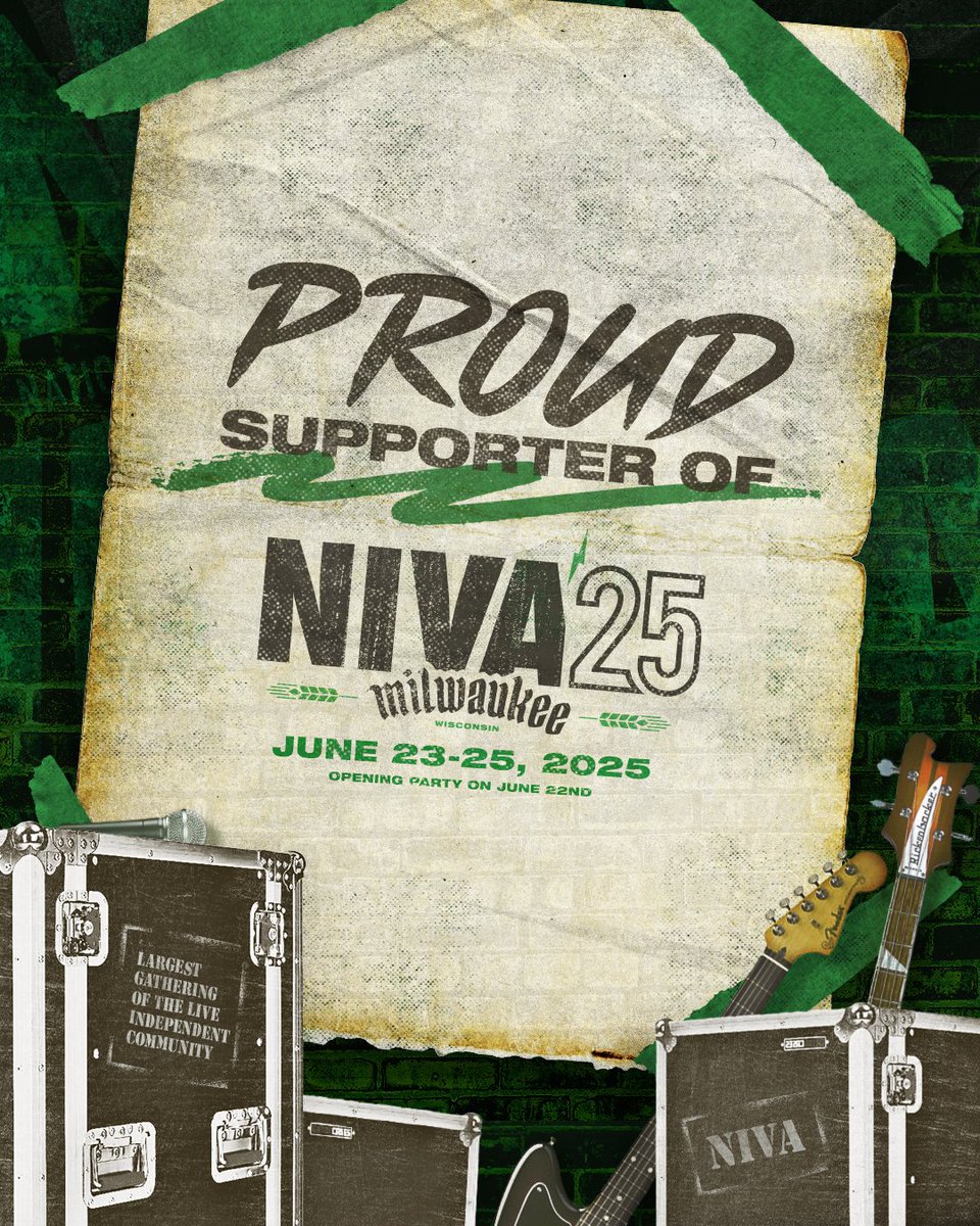 SongforCharlie's tweet image. We’re proud to support #NIVA25, happening June 23–25 in Milwaukee! @NIVAssoc is bringing together the people powering independent venues, promoters, and festivals for three days of ideas, innovation, and connection. We’re excited to be part of the conversation.
