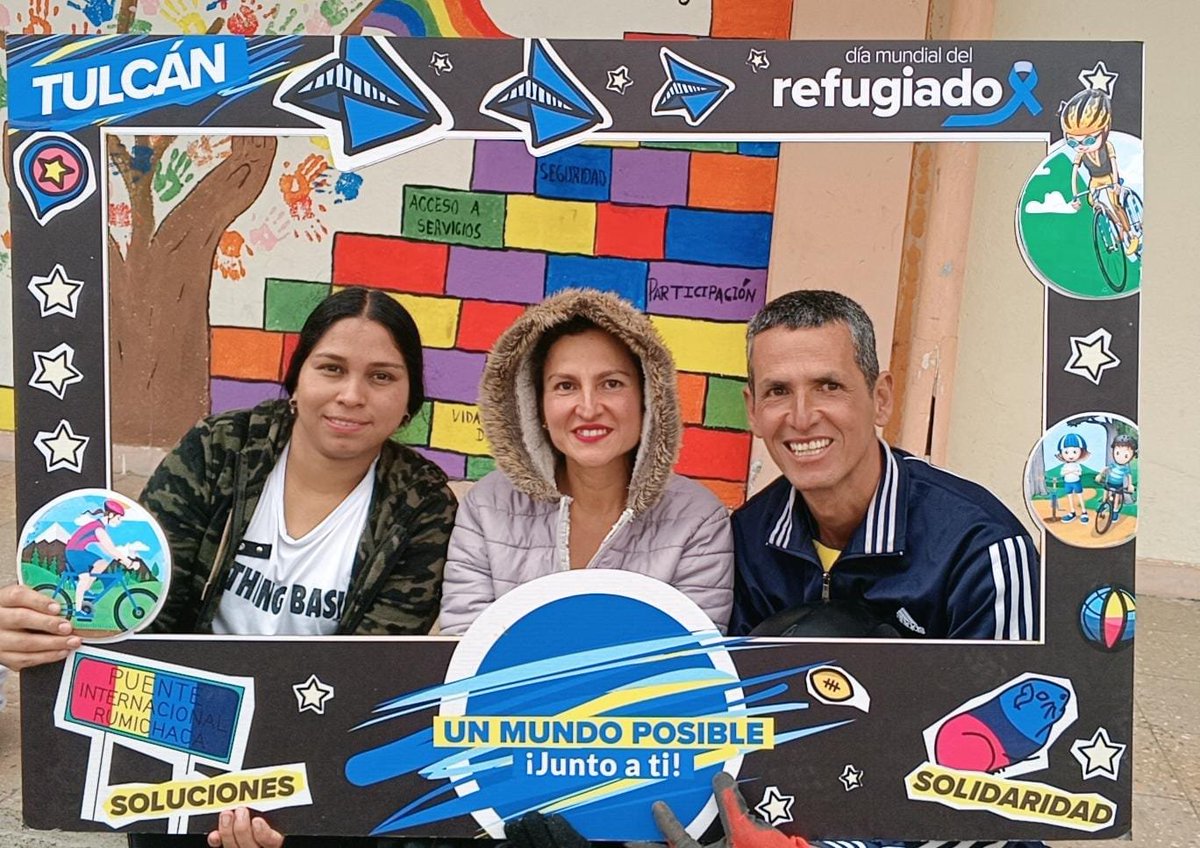 ACNUR Ecuador (@acnurecuador) on Twitter photo En #SanGabriel, junto a <a href="/Fudela_Ecuador/">FUDELA Ecuador</a> y el GAD de Montúfar, conmemoramos el #DíadelRefugiado.
70 niños y niñas participaron en Arte nos Une, un espacio para promover la inclusión, convivencia y respeto entre pares. 🫂🕊️ En #SanGabriel, junto a <a href="/Fudela_Ecuador/">FUDELA Ecuador</a> y el GAD de Montúfar, conmemoramos el #DíadelRefugiado.
70 niños y niñas participaron en Arte nos Une, un espacio para promover la inclusión, convivencia y respeto entre pares. 🫂🕊️