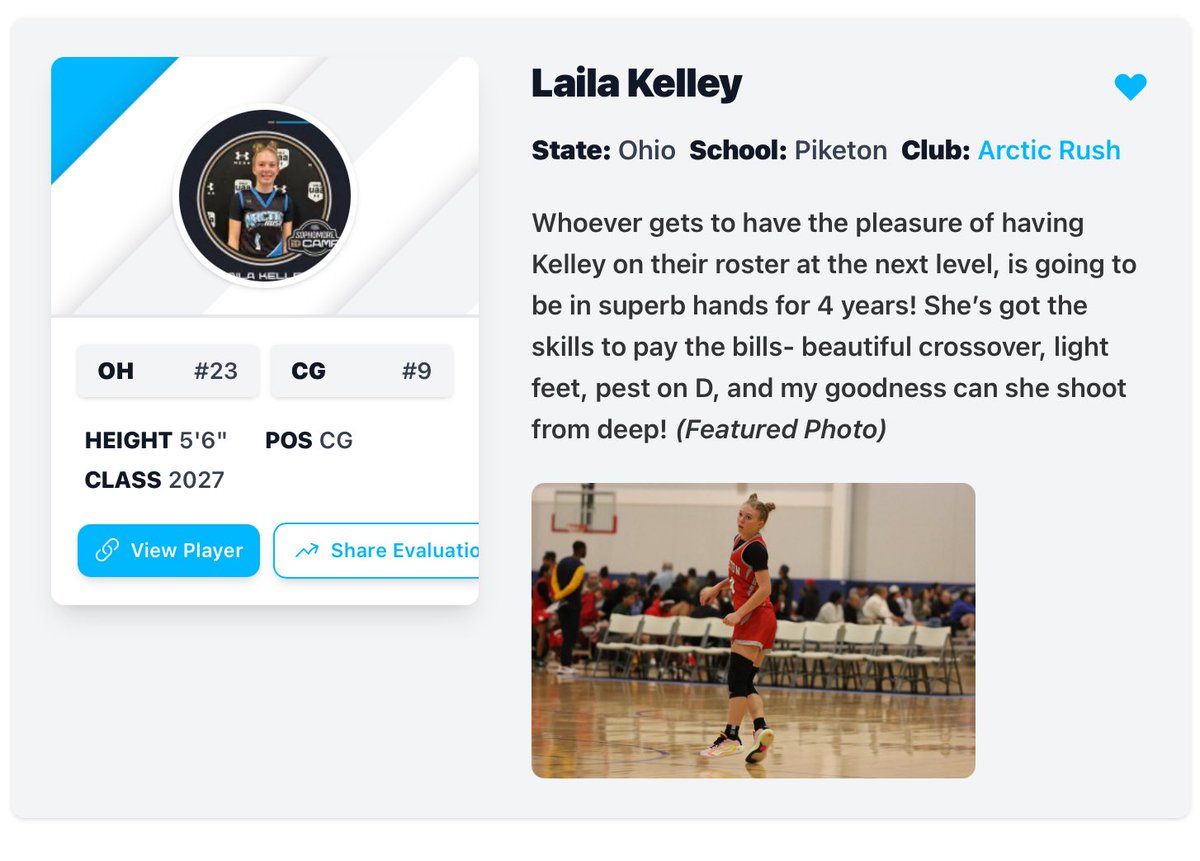 Laila Kelley (@lailakelleypg1) on Twitter photo Thank you ❤️ Great event, lot of great players! 🏀❤️✝️⚡️
<a href="/ohioBKcoaches/">OHSBCA</a> <a href="/PGH_Ohio/">Prep Girls Hoops Ohio</a> <a href="/angie_saiter/">Angie Saiter</a> <a href="/JDabbs86/">Jim Dabbelt</a> <a href="/Melissa_Kolbe/">Melissa Kolbe</a> <a href="/Smackay14/">Samantha Mackay</a> <a href="/coachdbrand/">Coach Dean Brand</a> <a href="/KrystalReevesEv/">Krystal Reeves-Evans</a> <a href="/arcticrushbball/">Arctic Rush Basketball Club</a> <a href="/alyxwhite_/">Alyx White</a> <a href="/MMBR_CoachGBell/">Major Movez Basketball Review #MMBR</a> <a href="/KentStWBB/">Kent State Women’s Basketball</a> <a href="/bakerjmb23/">Jason Baker</a> <a href="/moreid_thatsme/">Coach Mo Reid</a> <a href="/Juli_Fulks/">Juli Fulks</a> <a href="/Malone_WBB/">Malone Women’s Basketball</a> Thank you ❤️ Great event, lot of great players! 🏀❤️✝️⚡️
<a href="/ohioBKcoaches/">OHSBCA</a> <a href="/PGH_Ohio/">Prep Girls Hoops Ohio</a> <a href="/angie_saiter/">Angie Saiter</a> <a href="/JDabbs86/">Jim Dabbelt</a> <a href="/Melissa_Kolbe/">Melissa Kolbe</a> <a href="/Smackay14/">Samantha Mackay</a> <a href="/coachdbrand/">Coach Dean Brand</a> <a href="/KrystalReevesEv/">Krystal Reeves-Evans</a> <a href="/arcticrushbball/">Arctic Rush Basketball Club</a> <a href="/alyxwhite_/">Alyx White</a> <a href="/MMBR_CoachGBell/">Major Movez Basketball Review #MMBR</a> <a href="/KentStWBB/">Kent State Women’s Basketball</a> <a href="/bakerjmb23/">Jason Baker</a> <a href="/moreid_thatsme/">Coach Mo Reid</a> <a href="/Juli_Fulks/">Juli Fulks</a> <a href="/Malone_WBB/">Malone Women’s Basketball</a>