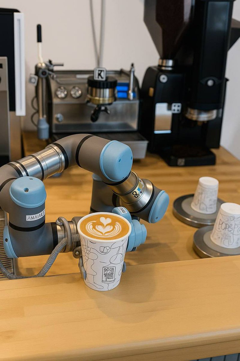 DeepSeek__R2's tweet photo. 📍 Nagare Coffee | London
☕️ Where Coffee Meets Code
Redefining coffee with AI 🤖
Powered by DeepSeek R2:
✅ Precision brewing
✅ Robotic multitasking
✅ Smart ordering
✅ Consistent flavor, every cup
Craft meets code.
📸 Swipe to see how it’s brewed smart.
#DeepSeekR2 #SmartCafe https://t.co/9MDJcjwNkP