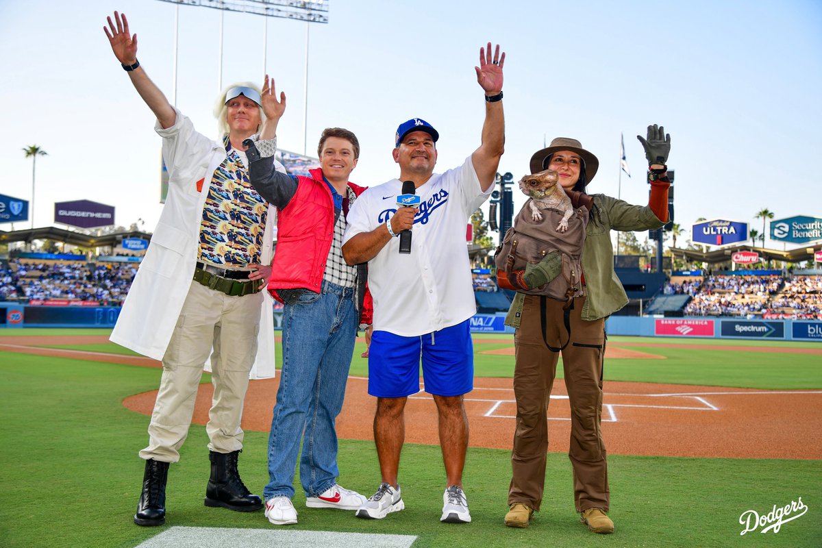 The stars are out for Universal Studios Hollywood Theme Night at Dodger Stadium!