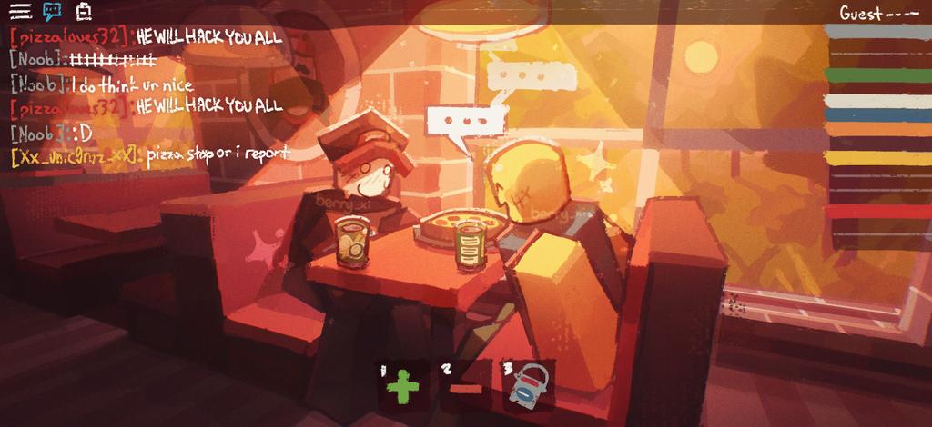 pizza date ? 🍕
#robloxart #guestnoob