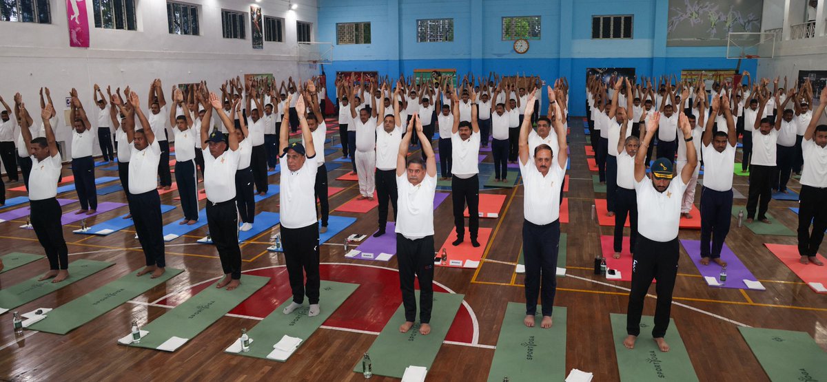 Ministry of Defence, Government of India (@spokespersonmod) on Twitter photo The Raksha Mantri Shri <a href="/rajnathsingh/">Rajnath Singh</a> highlighted that Yoga is not merely a wellness activity, but a strategic discipline that strengthens both body and mind.
Its integration into the daily routine of #ArmedForces personnel, he noted, contributes significantly to operational The Raksha Mantri Shri <a href="/rajnathsingh/">Rajnath Singh</a> highlighted that Yoga is not merely a wellness activity, but a strategic discipline that strengthens both body and mind.
Its integration into the daily routine of #ArmedForces personnel, he noted, contributes significantly to operational