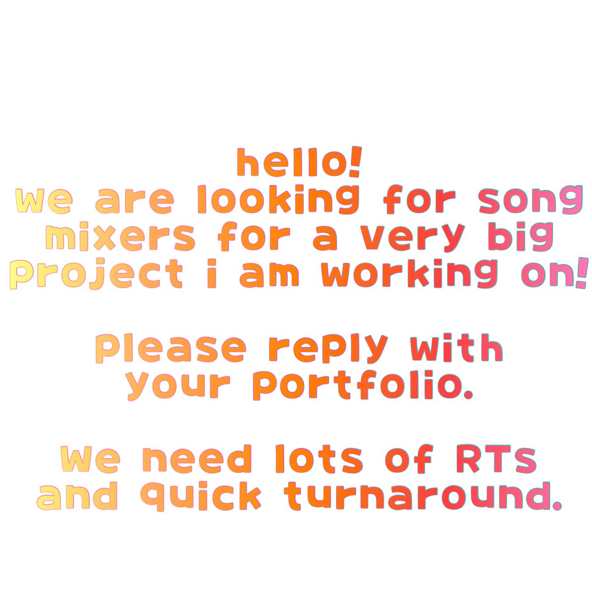 I made this in a rush! It's urgent, so please RT to spread the word! Thank you in advance 🙏✨

<a href="/Harumi_Minnie/">Haru 🍡☢️🐇</a> will likely be reaching out on my behalf, so please make sure your DMs are open. Thank you🩷