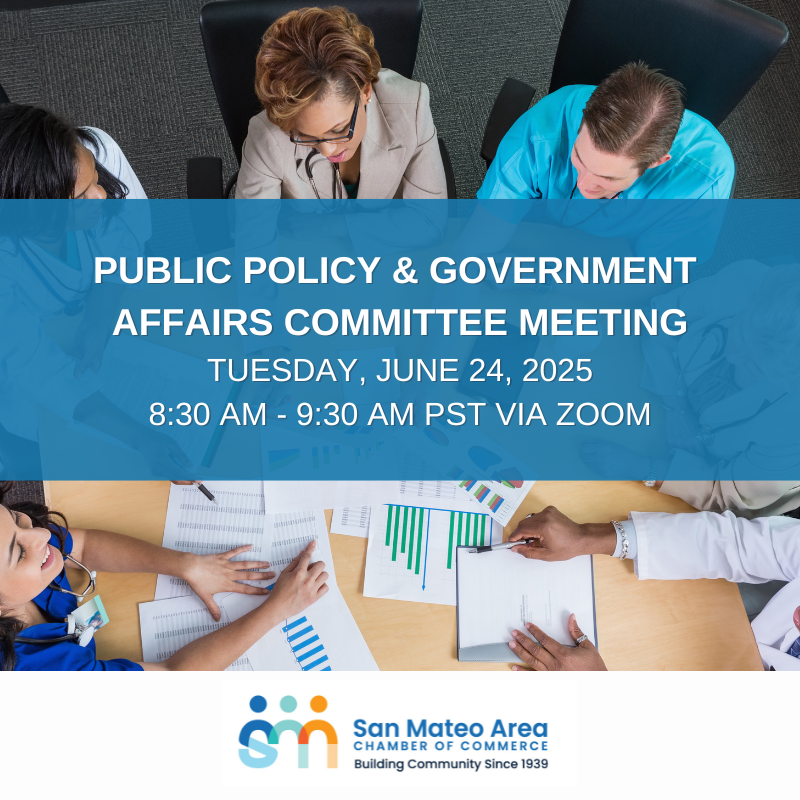 🗓️ Join us online for the Public Policy &amp; Government Affairs Meeting — Tue, June 24!
Stay informed, connect with reps &amp; help shape local decisions.
✅ Free registration: rpb.li/bsu
#SanMateoChamber #PublicPolicy #SanMateo #VirtualMeeting