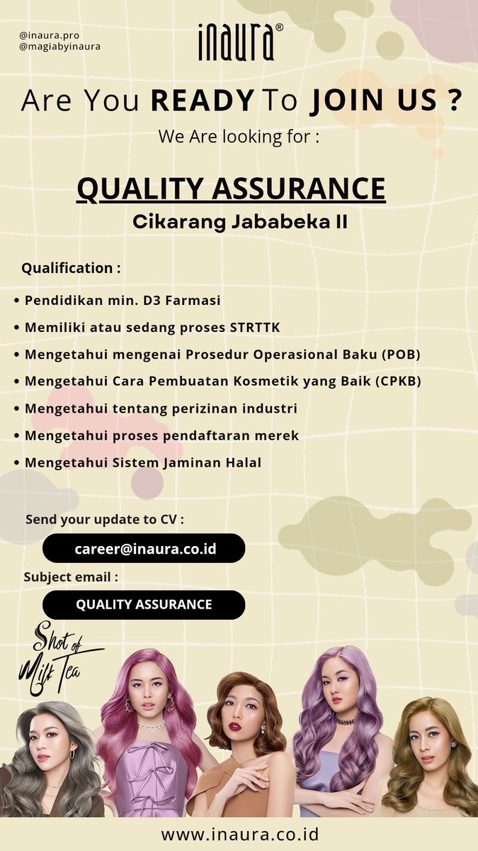 LailaPSari's tweet photo. @worksfess Yuk yg sesuai kualifikasi segera apply ya. Terimakasih. https://t.co/OG04OzwSOU