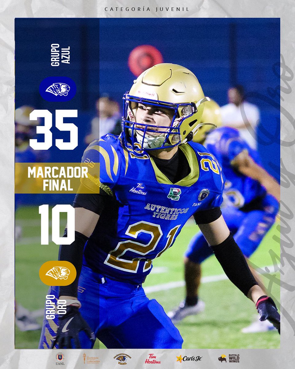 MARCADOR FINAL AZUL Y ORO 2025🐯

#ATJuvenil